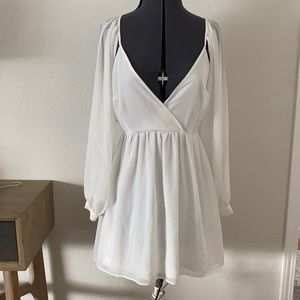 NWT Rare deep v dress with side zipper